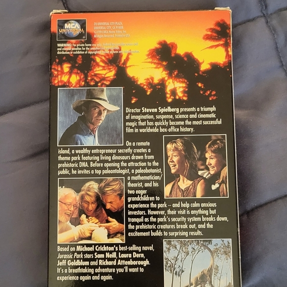 Jurassic Park (VHS, 1997) - Picture 6 of 15